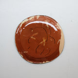 Assiette 38HB19 en faïence rouge D 19,5cm - Multicolore d'Héloise Bariol chez Brutal Ceramics