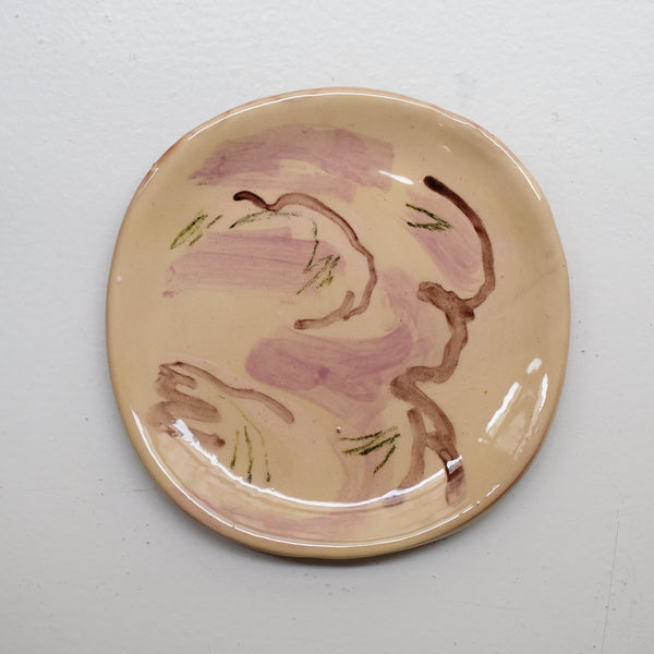 Assiette 38HB40 en faïence rouge D 19,5cm - Multicolore d'Héloise Bariol chez Brutal Ceramics