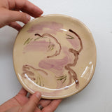 Assiette 38HB40 en faïence rouge D 19,5cm - Multicolore d'Héloise Bariol chez Brutal Ceramics