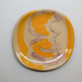 Assiette 38HB41 en faïence rouge D 19,5cm - Multicolore d'Héloise Bariol chez Brutal Ceramics