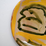 Assiette 38HB29 en faïence rouge D 19,5cm - Multicolore d'Héloise Bariol chez Brutal Ceramics