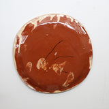 Assiette 38HB30 en faïence rouge D 19,5cm - Multicolore d'Héloise Bariol chez Brutal Ceramics