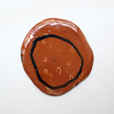 Assiette 38HB39 en faïence rouge D 25cm - Multicolore d'Héloise Bariol chez Brutal Ceramics
