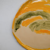 Assiette 38HB49 en faïence rouge D 25cm - Multicolore d'Héloise Bariol chez Brutal Ceramics