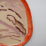 Assiette 38HB54 en faïence rouge D 25cm - Multicolore d'Héloise Bariol chez Brutal Ceramics