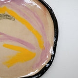Assiette 38HB56 en faïence rouge D 25cm - Multicolore d'Héloise Bariol chez Brutal Ceramics