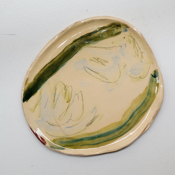 Assiette 38HB59 en faïence rouge D 25cm - Multicolore d'Héloise Bariol chez Brutal Ceramics