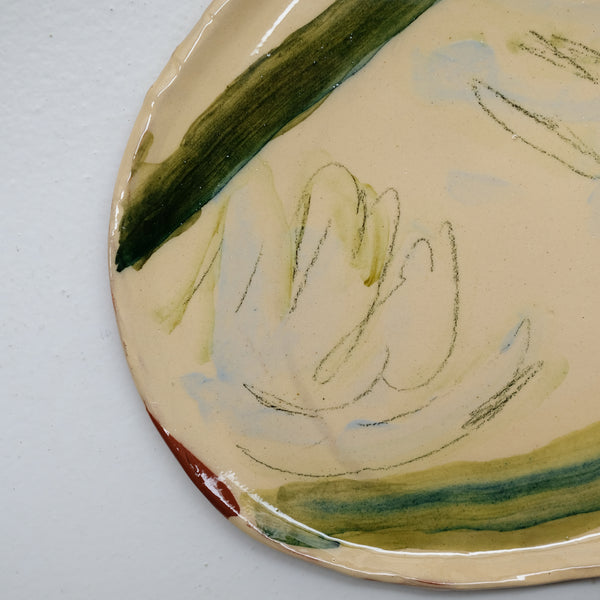 Assiette 38HB59 en faïence rouge D 25cm - Multicolore d'Héloise Bariol chez Brutal Ceramics
