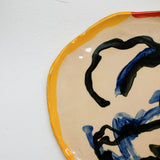 Assiette 38HB61 en faïence rouge D 25cm - Multicolore d'Héloise Bariol chez Brutal Ceramics