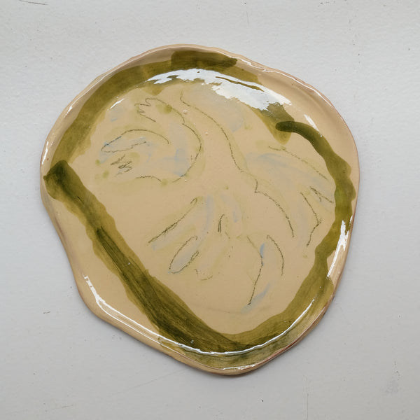 Assiette 38HB65 en faïence rouge D 25cm - Multicolore d'Héloise Bariol chez Brutal Ceramics