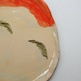 Assiette 38HB67 en faïence rouge D 25cm - Multicolore d'Héloise Bariol chez Brutal Ceramics