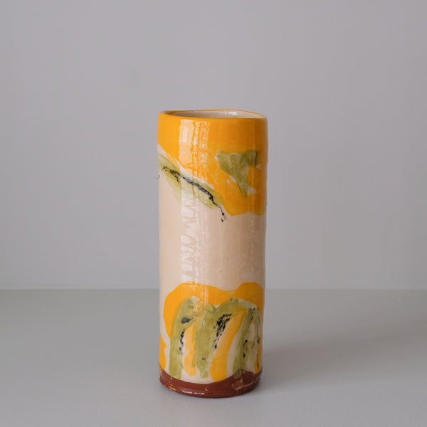 Vase 03 en faïence rouge H 23cm - Multicolore d'Héloise Bariol chez Brutal Ceramics