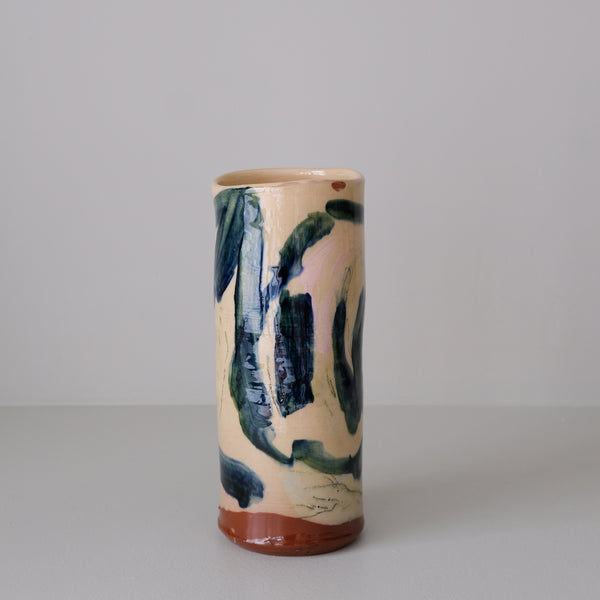 Vase 06 en faïence rouge H 23cm - Multicolore d'Héloise Bariol chez Brutal Ceramics