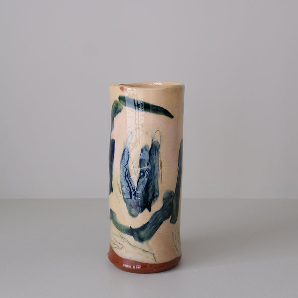 Vase 06 en faïence rouge H 23cm - Multicolore d'Héloise Bariol chez Brutal Ceramics