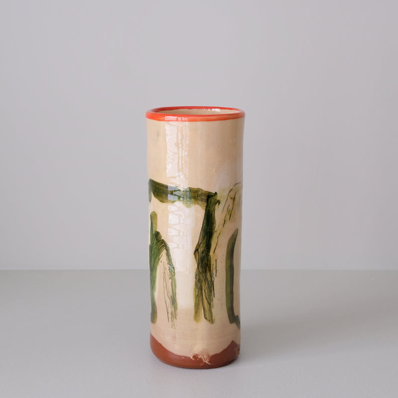 Vase 08 en faïence rouge H 23cm - Multicolore d'Héloise Bariol chez Brutal Ceramics