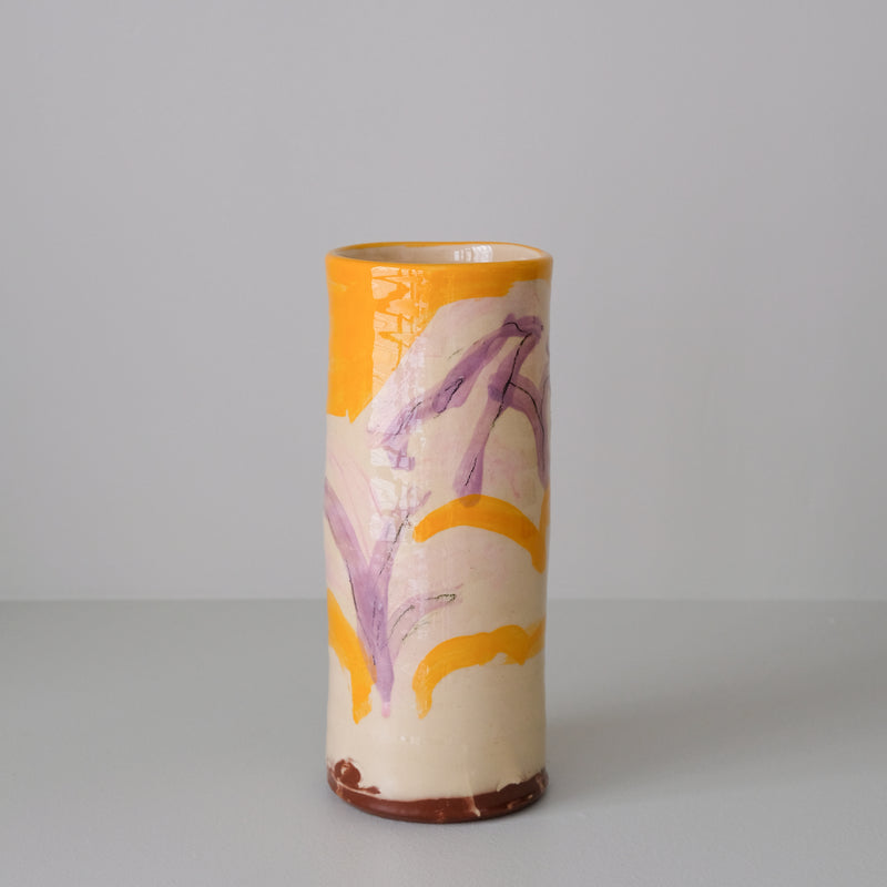 Vase 10 en faïence rouge H 23cm - Multicolore d'Héloise Bariol chez Brutal Ceramics