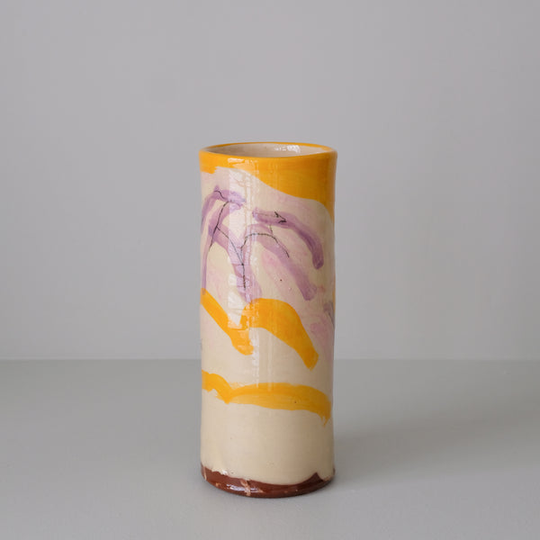 Vase 10 en faïence rouge H 23cm - Multicolore d'Héloise Bariol chez Brutal Ceramics