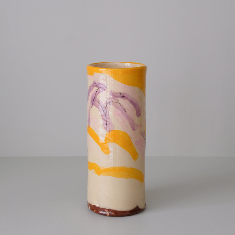 Vase 10 en faïence rouge H 23cm - Multicolore d'Héloise Bariol chez Brutal Ceramics