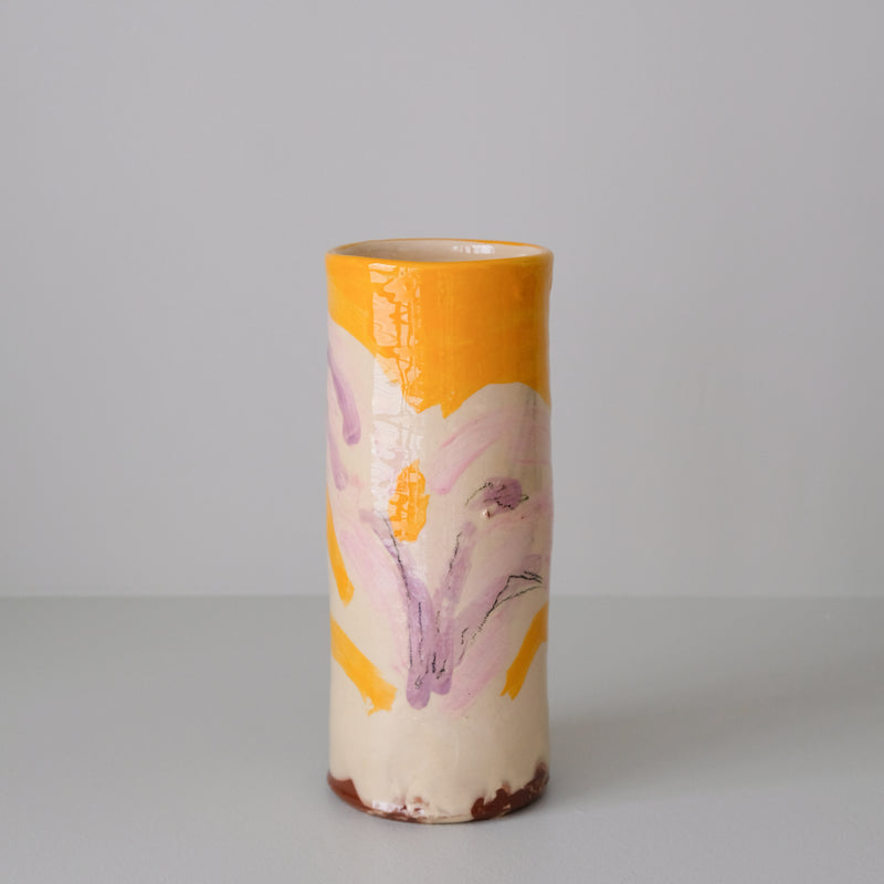 Vase 10 en faïence rouge H 23cm - Multicolore d'Héloise Bariol chez Brutal Ceramics