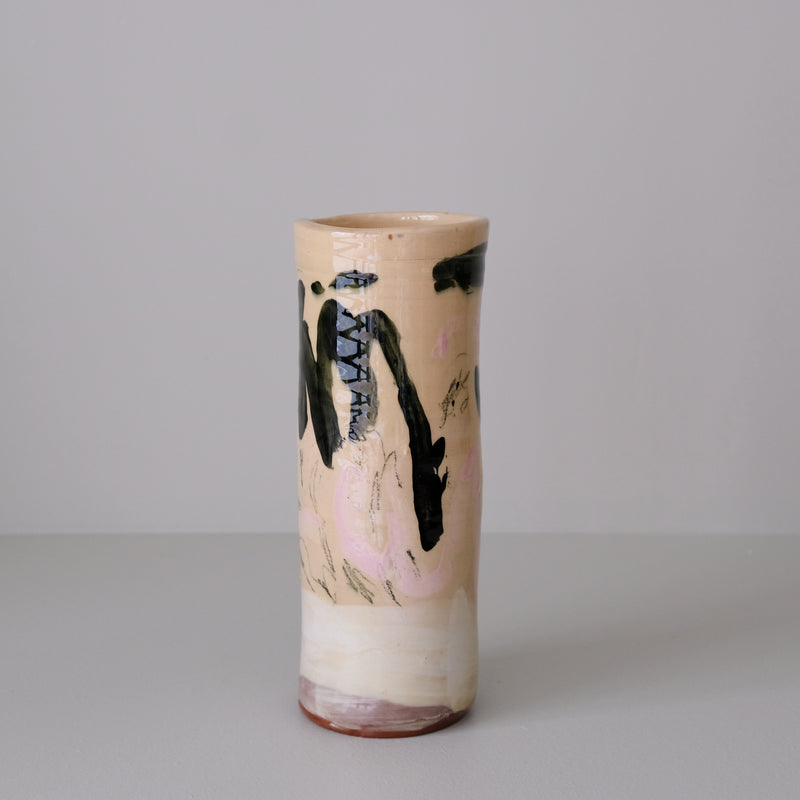 Vase 11 en faïence rouge H 23cm - Multicolore d'Héloise Bariol chez Brutal Ceramics