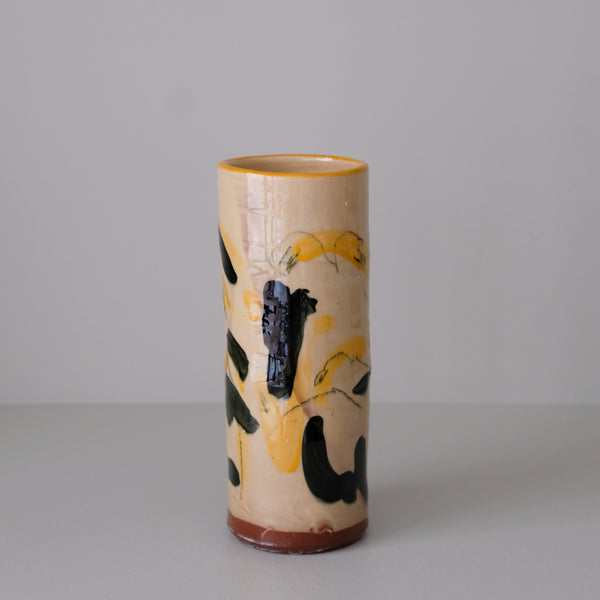 Vase 12 en faïence rouge H 23cm - Multicolore d'Héloise Bariol chez Brutal Ceramics