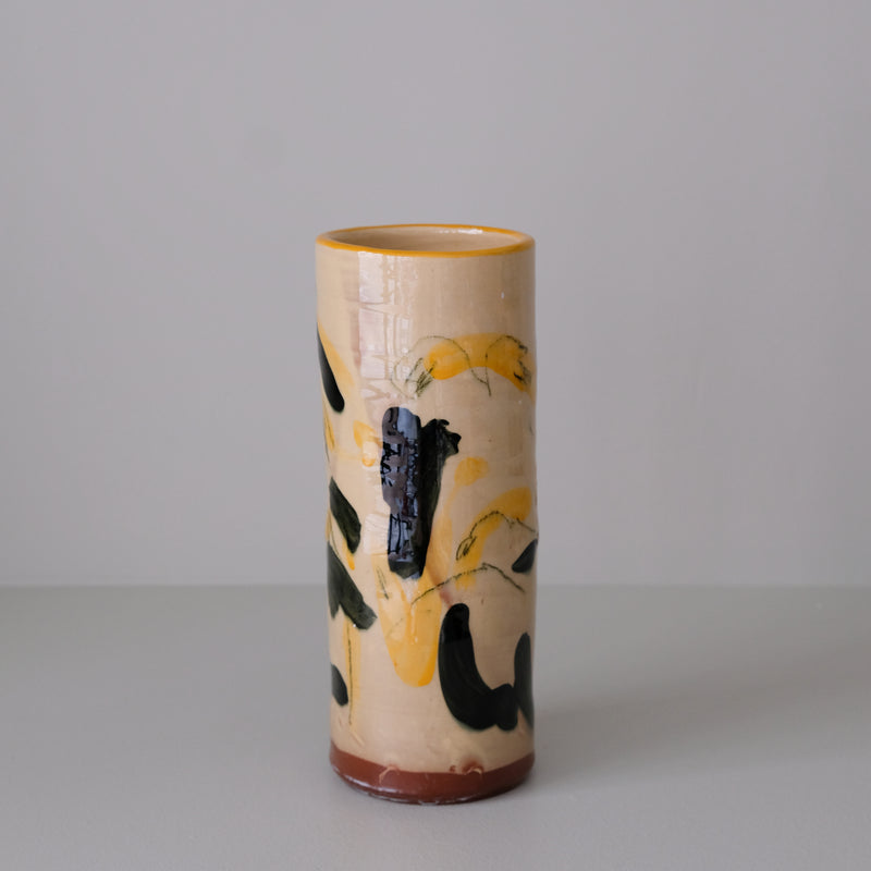 Vase 12 en faïence rouge H 23cm - Multicolore d'Héloise Bariol chez Brutal Ceramics