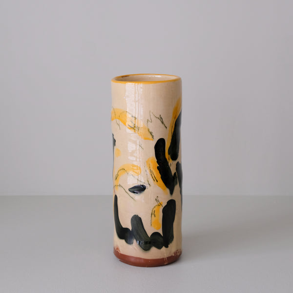 Vase 12 en faïence rouge H 23cm - Multicolore d'Héloise Bariol chez Brutal Ceramics