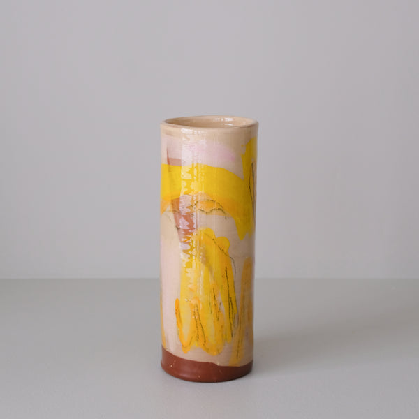 Vase 14 en faïence rouge H 23cm - Multicolore d'Héloise Bariol chez Brutal Ceramics