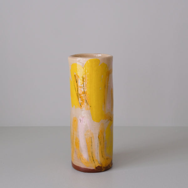 Vase 14 en faïence rouge H 23cm - Multicolore d'Héloise Bariol chez Brutal Ceramics
