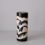 Vase 14 en faïence rouge H 23cm - Multicolore d'Héloise Bariol chez Brutal Ceramics