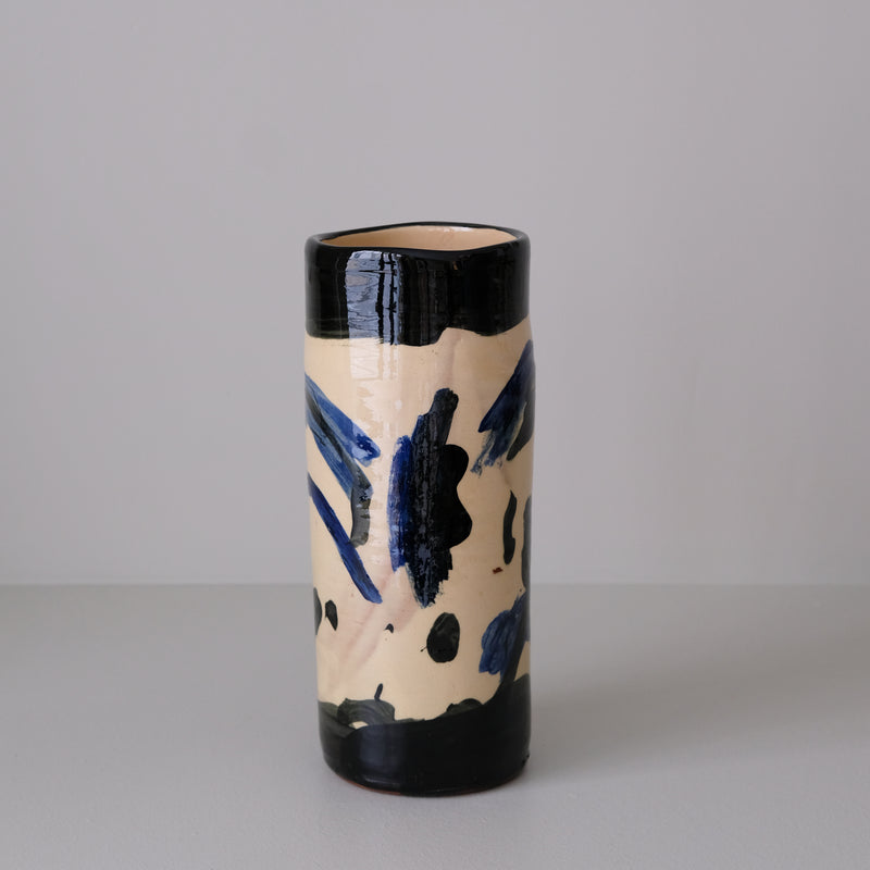 Vase 14 en faïence rouge H 23cm - Multicolore d'Héloise Bariol chez Brutal Ceramics
