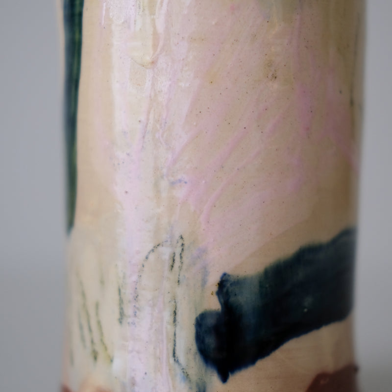 Vase 06 en faïence rouge H 23cm - Multicolore d'Héloise Bariol chez Brutal Ceramics