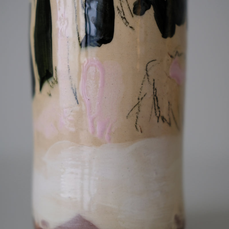 Vase 11 en faïence rouge H 23cm - Multicolore d'Héloise Bariol chez Brutal Ceramics