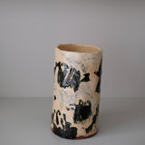 Vase en faïence rouge H 31cm d'Héloise Bariol chez Brutal Ceramics