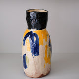 Vase en faïence rouge H 42cm d'Héloise Bariol chez Brutal Ceramics