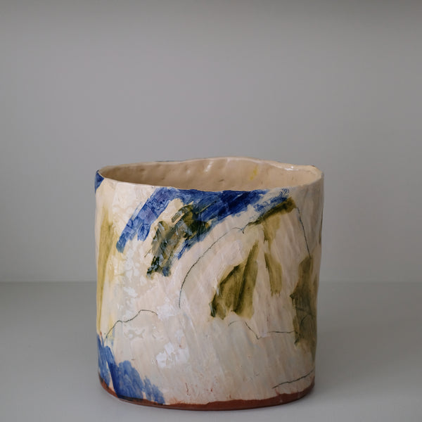Vase en faïence rouge H 28cm d'Héloise Bariol chez Brutal Ceramics