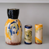 Vase en faïence rouge H 42cm d'Héloise Bariol chez Brutal Ceramics
