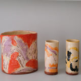 Vase en faïence rouge H 26,5cm d'Héloise Bariol chez Brutal Ceramics