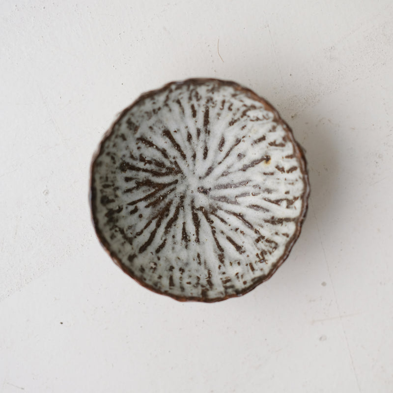 Mini cup made from harvested clay, 70ml - matte white