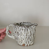 Pichet 02 en terre recoltée 400ml - blanc mat de Potry chez Brutal Ceramics