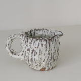 Pichet 02 en terre recoltée 400ml - blanc mat de Potry chez Brutal Ceramics