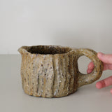 Pichet 01 en terre recoltée 440ml cuisson feu - brun chez Brutal Ceramics