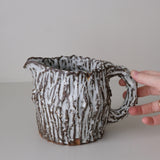 Pichet 03 en terre recoltée 735ml - blanc mat de Potry chez Brutal Ceramics