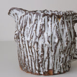 Pichet 03 en terre recoltée 735ml - blanc mat de Potry chez Brutal Ceramics