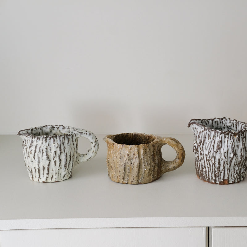 Pichet 01 en terre recoltée 440ml cuisson feu - brun chez Brutal Ceramics