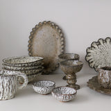  Plat en terre recoltée L 29cm - vert de Potry chez Brutal Ceramics