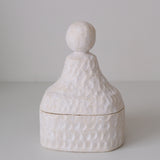 Boite en grès H 17,5cm - Blanc mat d'Apollonie Ceramics chez Brutal Ceramics