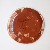 Assiette W25HB03 en faïence rouge D 19,5cm - Multicolore d'Héloise Bariol chez Brutal Ceramics