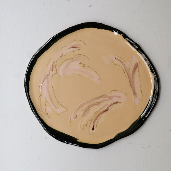 Assiette W25HB20 en faïence rouge D 25cm - Multicolore d'Héloise Bariol chez Brutal Ceramics