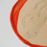 Assiette W25HB20 en faïence rouge D 25cm - Multicolore d'Héloise Bariol chez Brutal Ceramics